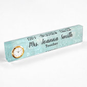 Bokeh Desk Name Plate Namensplakette