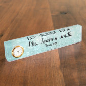 Bokeh Desk Name Plate Namensplakette (Seite)