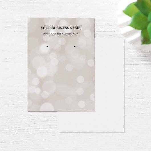 Bokeh Earring Display Card (Schreibtisch)