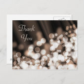 Bokeh Effekt Textur.Danke. Postkarte (Vorne/Hinten)