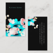Bokeh Elegant Moderne Visitenkarte (Vorne/Hinten)