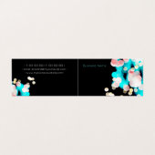Bokeh Elegant Modernes Business Zelt geklappt Visitenkarten (Außenseite Aufgefaltet)