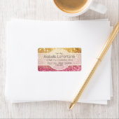 Bokeh Elegante Events Address Labels Glitzer Adressaufkleber (Insitu)