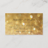 Bokeh eleganter Ereignis-Geschäfts-Karten-Glitzer Visitenkarte (Rückseite)