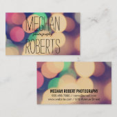 Bokeh | Farbig Visitenkarte (Vorne/Hinten)