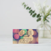 Bokeh | Farbig Visitenkarte (Stehend Vorderseite)