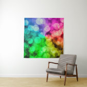 Bokeh farbiger Regenbogen-Hintergrund Wandteppich (Beispiel (Horizontal))