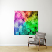 Bokeh farbiger Regenbogen-Hintergrund Wandteppich (Beispiel)