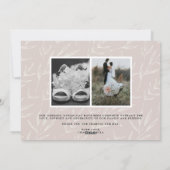 Bokeh Flare Wedding Foto Danke Karte (Rückseite)