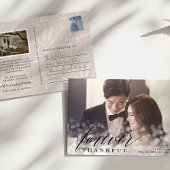 Bokeh Flare Wedding Foto Vielen Dank Postkarte