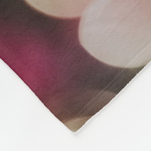 Bokeh Fleecedecke (Ecke)