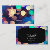 Bokeh Foto-horizontale Geschäfts-Karten Visitenkarte (Vorne/Hinten)