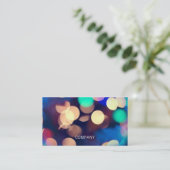 Bokeh Foto-horizontale Geschäfts-Karten Visitenkarte (Stehend Vorderseite)