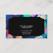 Bokeh Foto-horizontale Geschäfts-Karten Visitenkarte (Rückseite)