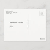 Bokeh funkelt Lichter trendy Veranstaltung danke Postkarte (Rückseite)