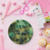 Bokeh Glam Lights Green & Gold Party Teller (Party)