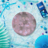 Bokeh Glam Pink Gray & Gold Party Teller (Party)