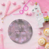 Bokeh Glam Pink Gray & Gold Party Teller (Party)