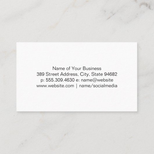 Bokeh Glitzer Glamour Visitenkarte (Rückseite)