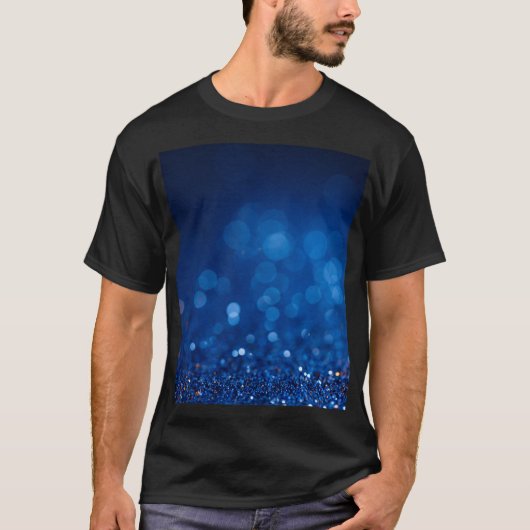 Bokeh-Glitzer: Hintergrund funkelnder Kreise. T-Shirt (Vorderseite)