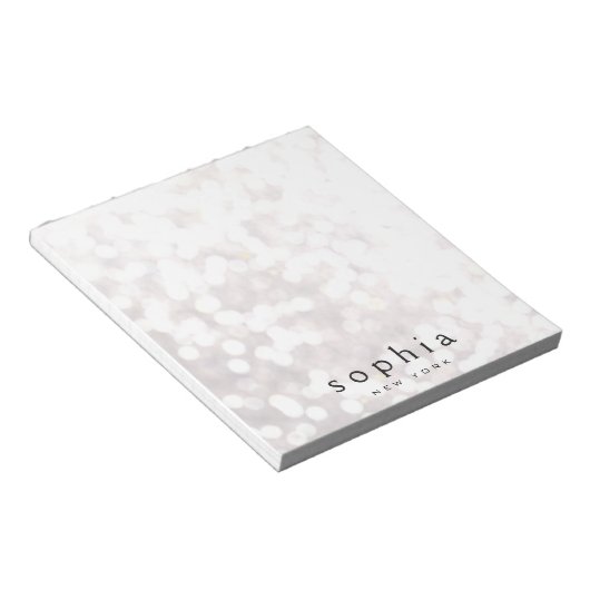 Bokeh-Glitzer Notizblock (angewinkelt)