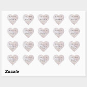 Bokeh Glitzer Sparkle Pearl Wedding Herz-Aufkleber (Blatt)