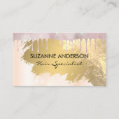 Bokeh Glow Tropfen | Goldfolie Visitenkarte (Vorderseite)