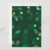 Bokeh Glückliche St. Patricks Day Feier Einladung (Rückseite)