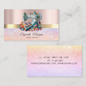 Bokeh-Goldstreifen, Nähmaschinenwechsel Visitenkarte (Vorne/Hinten)