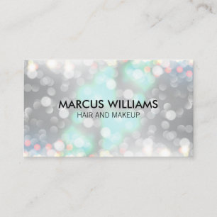 Bokeh Hair und Make-up Visitenkarte