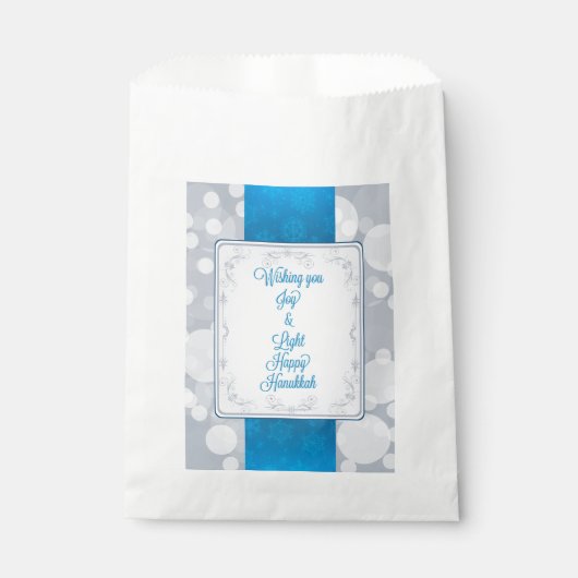 Bokeh Hanukkah Geschenktütchen (Vorderseite)
