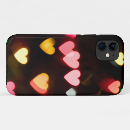 Bokeh Hearts Case-Mate iPhone Hülle (Rückseite (Horizontal))