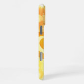 Bokeh Hintergrund Gold Linked Heart Monogram iPhone Hülle (Rechte Seite)