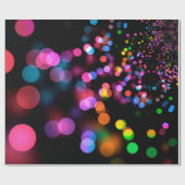 Bokeh Hintergrundlichtreflektionen Geschenkpapier (Flach)