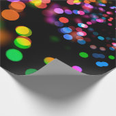 Bokeh Hintergrundlichtreflektionen Geschenkpapier (Ecke)
