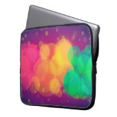 Bokeh Hintergrundtextur farbig Laptopschutzhülle (Vorderseite Links)