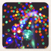 Bokeh Holiday Lights Paper Untersetzer (Vorderseite)
