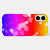 Bokeh hört auf Neon Gradient Rainbow Case-Mate iPhone Hülle (Rückseite (Horizontal))