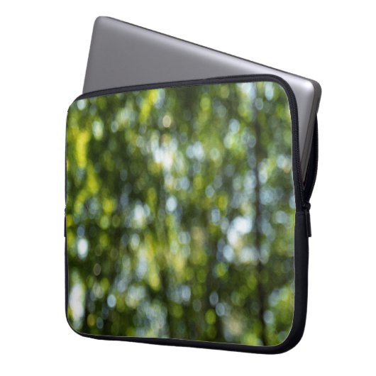 Bokeh im Frühjahr Laptopschutzhülle (Vorderseite Links)