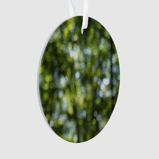 Bokeh im Frühjahr Ornament (Vorderseite)