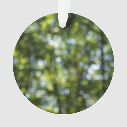 Bokeh im Frühjahr Ornament (Vorderseite)