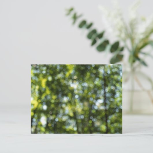 Bokeh im Frühjahr Postkarte (Stehend Vorderseite)