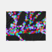 Bokeh-Lampen Fleecedecke (Vorderseite (Horizontal))