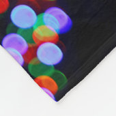 Bokeh-Lampen Fleecedecke (Ecke)