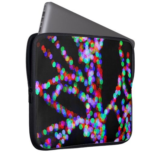 Bokeh-Lampen Laptopschutzhülle (Vorne Rechts)