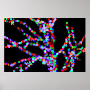 Bokeh-Lampen Poster