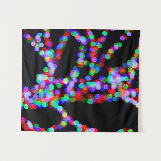 Bokeh-Lampen Wandteppich (Vorderseite (Horizontal))