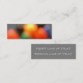 Bokeh-Lesezeichen-Visitenkarte Mini Visitenkarte (Vorne/Hinten)