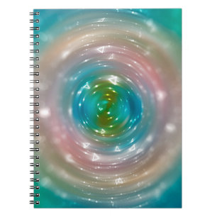 Bokeh-Licht, schimmerndes, verschwommenes Fleckenl Notizblock