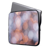 Bokeh Lichteffekt Design glänzend Laptopschutzhülle (Vorderseite Links)
